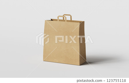 Paper Shopping Bag Mock up. 3D Rendering Paper Shopping Bag Mock up. 3D Rendering 123755118