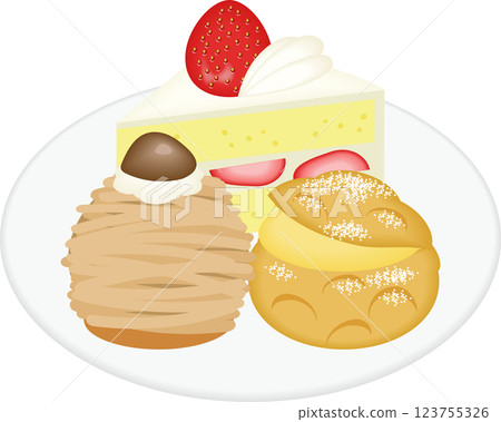 Classic cake assortment 123755326