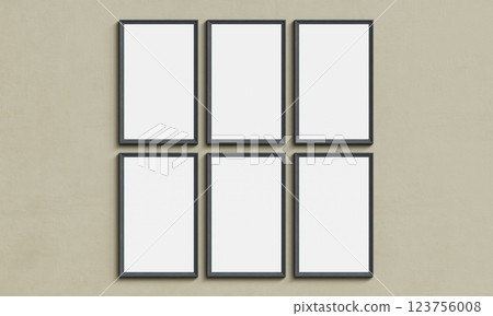 Picture Frame Mock up. 3D Rendering 123756008