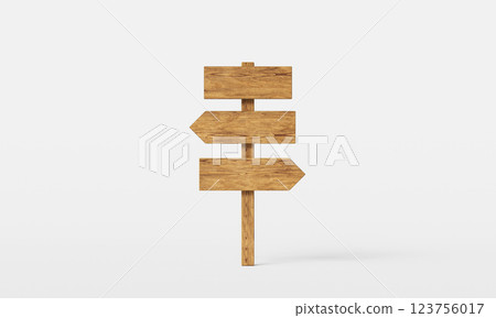 Wood Road Sign Mock up. 3D Rendering Wood Road Sign Mock up. 3D Rendering 123756017
