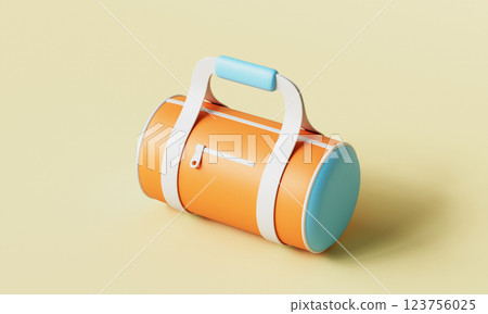 Sports Duffel Bag Icon. 3D Rendering Sports Duffel Bag Icon. 3D Rendering 123756025