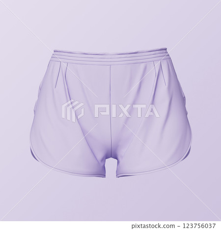 Women's Shorts Mock up. 3D Rendering Women's Shorts Mock up. 3D Rendering 123756037
