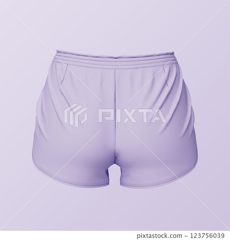 Women's Shorts Mock up. 3D Rendering 123756039