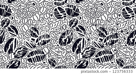 Abstract grunge pattern. Coffee graphic art beans Abstract grunge pattern. Coffee graphic art beans 123756333