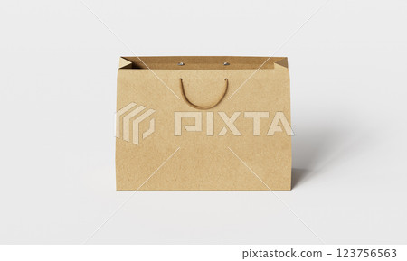 Paper Shopping Bag Mock up. 3D Rendering Paper Shopping Bag Mock up. 3D Rendering 123756563