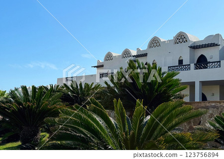 Beautiful view of resort town of Sharm El Sheikh 123756894