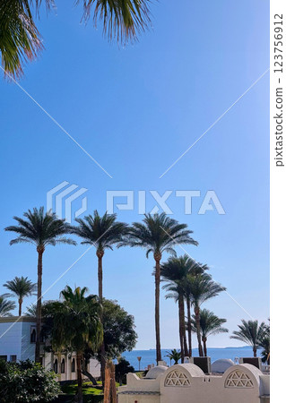 Beautiful view of resort town of Sharm El Sheikh Beautiful view of resort town of Sharm El Sheikh 123756912