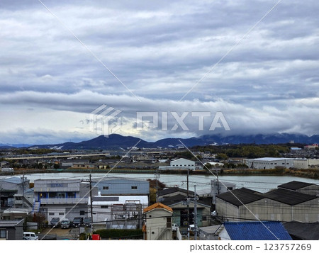 大阪府堺市三原區的風景 大阪府堺市三原區的風景 123757269
