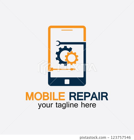 Mobile Phone Repair Logo.phone service logo, Rhone Repair, simple, concept, logo template - Vector Mobile Phone Repair Logo.phone service logo, Rhone Repair, simple, concept, logo template - Vector 123757546