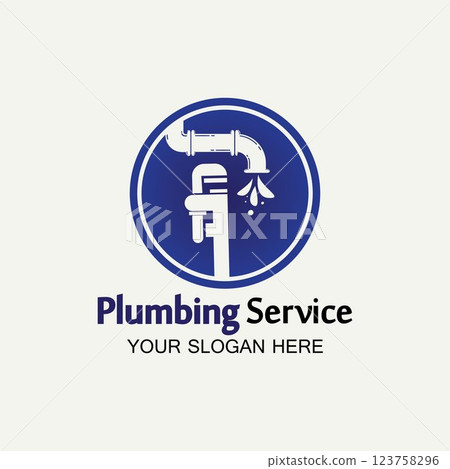 Plumbing Service Logo icon vector illustration design Template.Plumbing logo.Plumbing service icon logo creative vector illustrattion 123758296