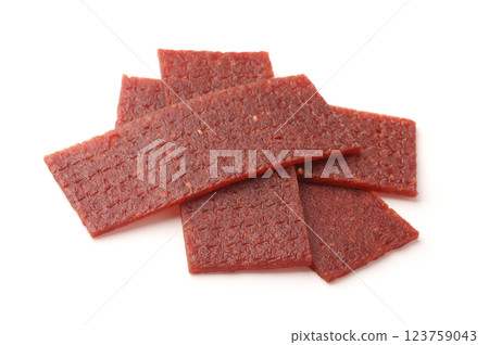 Natural apple fruit leather strips Natural apple fruit leather strips 123759043