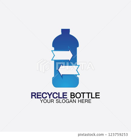 Recycle plastic bottle logo icon vector illustration design.Bottle with recycle symbol. Plastic recycling symbol flat icon-vector illustration Recycle plastic bottle logo icon vector illustration design.Bottle with recycle symbol. Plastic recycling symbol flat icon-vector illustration 123759253