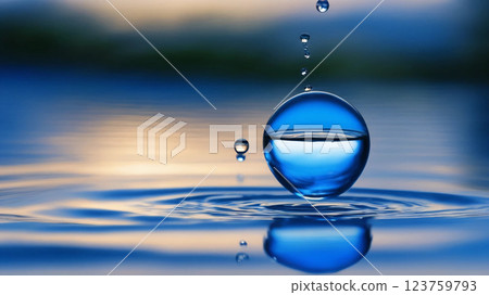 水滴與漣漪－靜謐之美 123759793