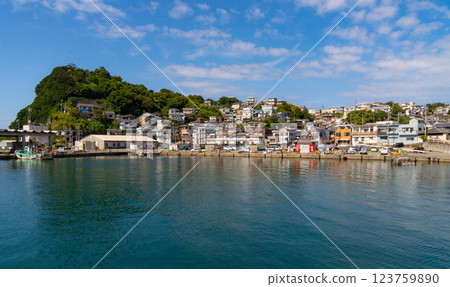 Scenery of Saikazaki, the Japanese Amalfi 123759890
