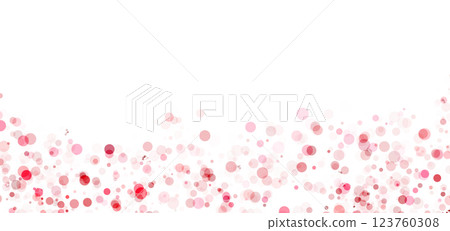 Abstract glitter red background bokeh glitter lights in round sparkle shapes or circles, sparkling celebration, bright bubble transparent light, gold sparkle. 123760308