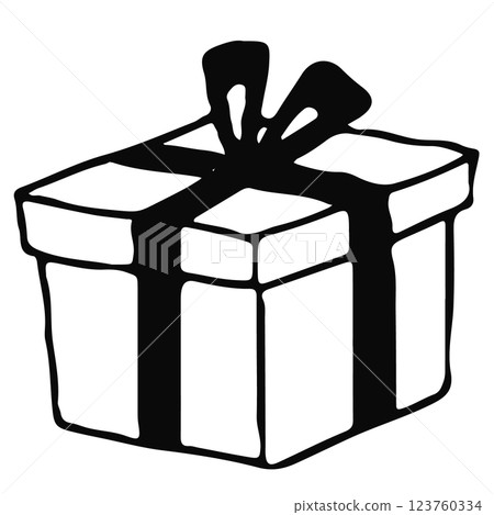 手繪禮品盒 123760334