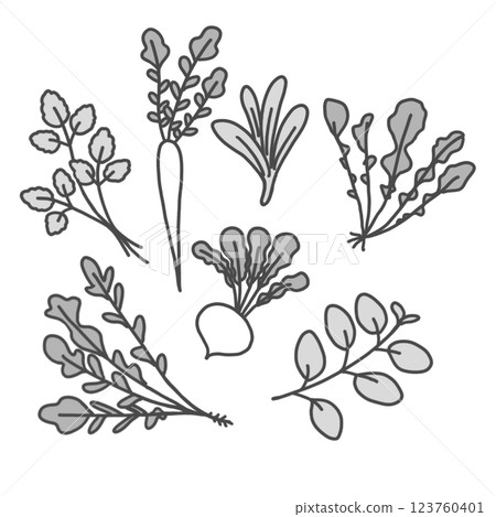 Seven herbs of spring 123760401