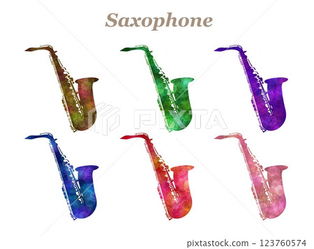 薩克斯圖標集 薩克斯圖標集 123760574