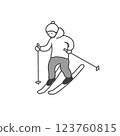 A person skiing 123760815