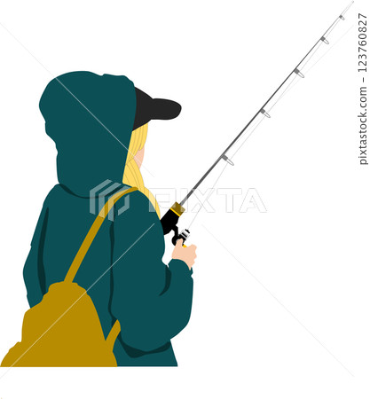 Illustration of a fisherman Illustration of a fisherman 123760827