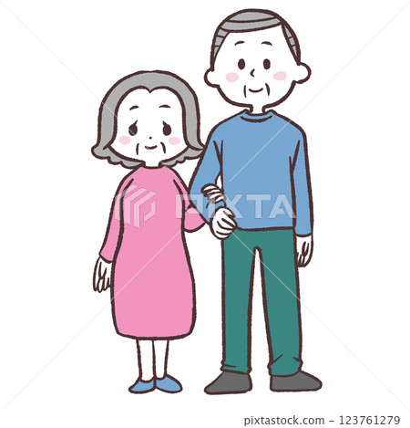 年長夫婦圖 年長夫婦圖 123761279
