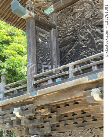 Ontake Shrine, Ota Ward, Tokyo, Urashima Taro sculpture 123761391