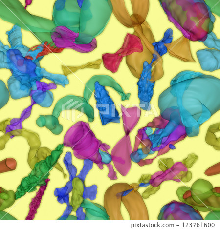 Seamless Abstract 3D Pattern with Colorful Fluid Shapes tilable pattern illustration Seamless Abstract 3D Pattern with Colorful Fluid Shapes tilable pattern illustration 123761600