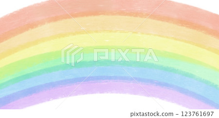 Rainbow material on a white background Rainbow material on a white background 123761697