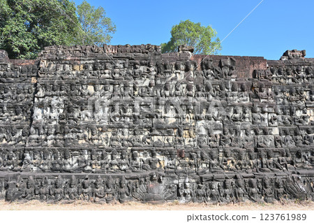 Angkor Thom, Terrace of the Elephants and Terrace of the Leper King, Angkor Archaeological Park, Cambodia 123761989