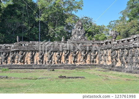 Angkor Thom, Terrace of the Elephants and Terrace of the Leper King, Angkor Archaeological Park, Cambodia 123761998