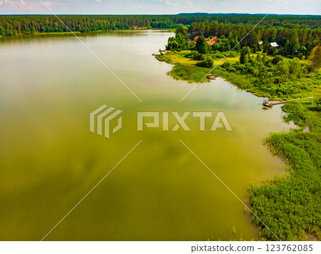 Lake Kierwik on Masuria, Poland Lake Kierwik on Masuria, Poland 123762085