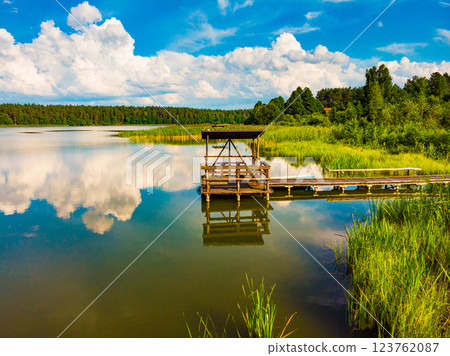 Lake at summer Masuria, Poland Lake at summer Masuria, Poland 123762087