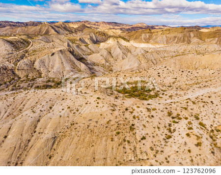 Tabernas desert landscape, Spain 123762096