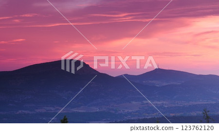 Sunset in mountains. Sunset in mountains. 123762120