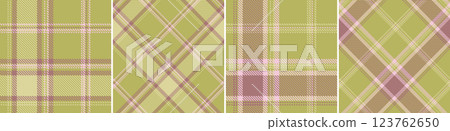 Check plaid set seamless pattern. 123762650