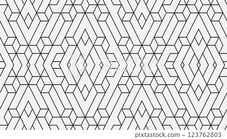 Abstract geometric seamless pattern. 123762803