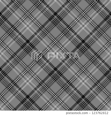 Black and white check plaid seamless vector pattern. Black and white check plaid seamless vector pattern. 123762812