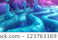 Poisonous virus, image of infection 123763169