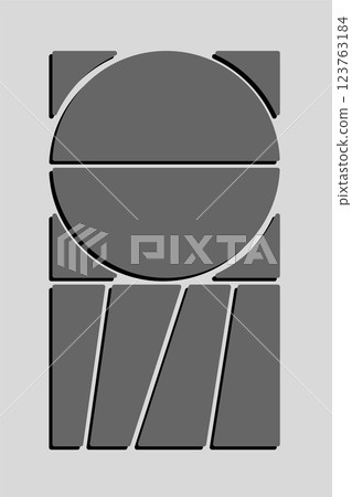 Template collage of six frames, images, photos 123763184