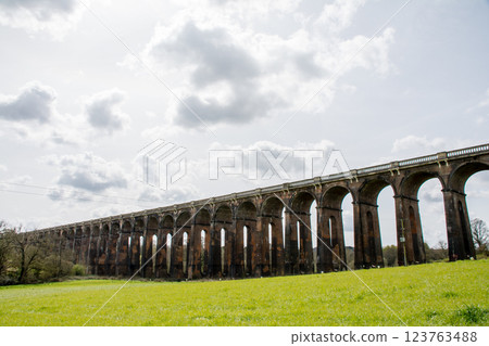 Historic brick viaduct in the Ouse Valley, south of London Historic brick viaduct in the Ouse Valley, south of London 123763488