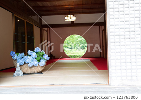 繡球花日式房間 繡球花日式房間 123763800