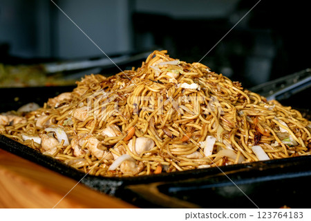 Street food festival asian food 123764183