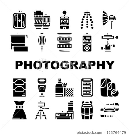 Photography Tool And Accessory Icons Set Vector Photography Tool And Accessory Icons Set Vector 123764479