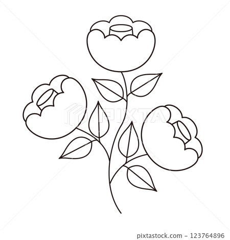 Camellia symbol Camellia symbol 123764896