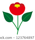 山茶花的象徵 123764897