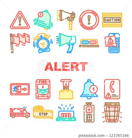 alert caution error danger icons set vector alert caution error danger icons set vector 123765166