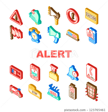 alert caution error danger icons set vector alert caution error danger icons set vector 123765461