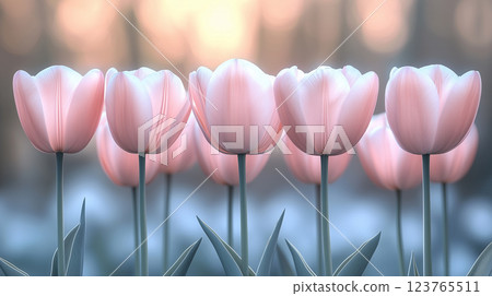 Delicate spring flower tulip for the holidays 123765511
