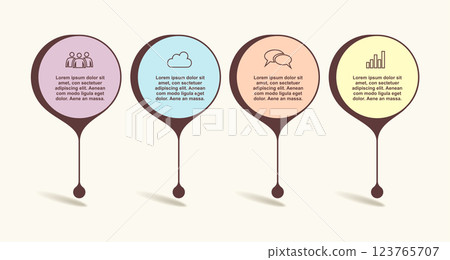 Infographic design template with place for your data. Vector illustration. Infographic design template with place for your data. Vector illustration. 123765707