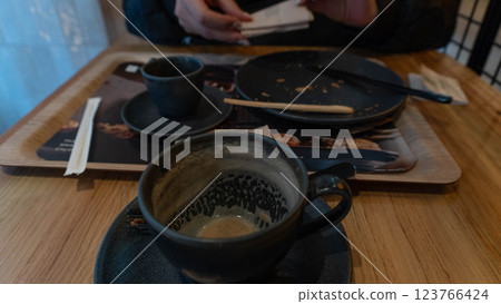 The end of breakfast The end of breakfast 123766424